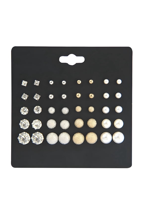 Earring Set,Alloy Earring Sets for Women,Diamond Cute Earrings,Studs Earrings for Women Daily Commuting and Office Work,20Pairs