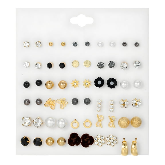 DESIGNICE Earrings Set,Multiple Styles Earring Sets for Women,Low Sensitivity Earrings for Women Trendy Stud Earrings,30Pairs