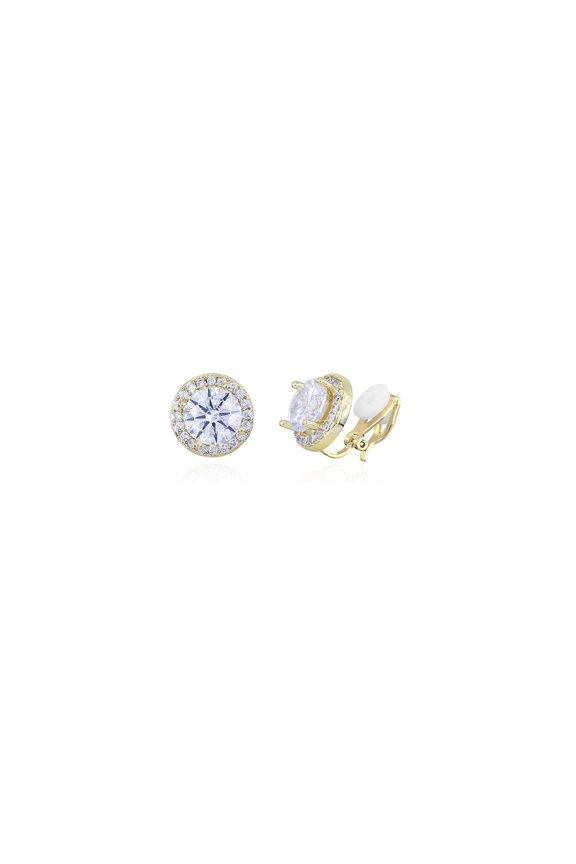 Earrings,Sparkling Zirconia Dazzling Charm Helix Earrings,Versatile & Fashionable Stud Earrings for Women,Yellow