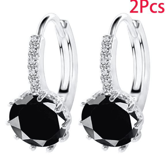 DESIGNICE Earrings for Women,Korean Fashion Dangle Earrings for Women,Stylish Design Elegant Look Jewelry,Black