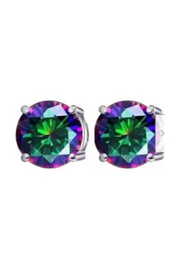 Earrings for Women,Zircon Stones Statement Earrings for Women,Magnetic Fit Fashionable Style Womens Earrings,Colorful