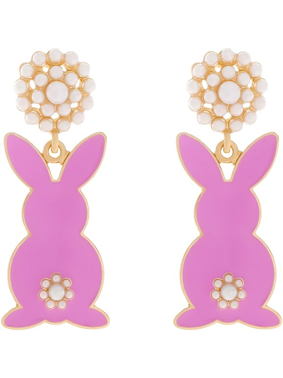 Easter Earrings for Women Funny Easter Rabbit Earrings Colorful Easter Egg Dangle Earrings Cute Easter Bunny Earrings Spring Earring Easter Holiday Jewelry