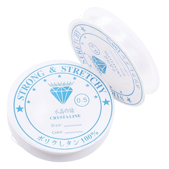 DESIGNICE Elastic Bracelet String for DIY Jewelry Making,0.5mm 42ft,Strong and Stretchy