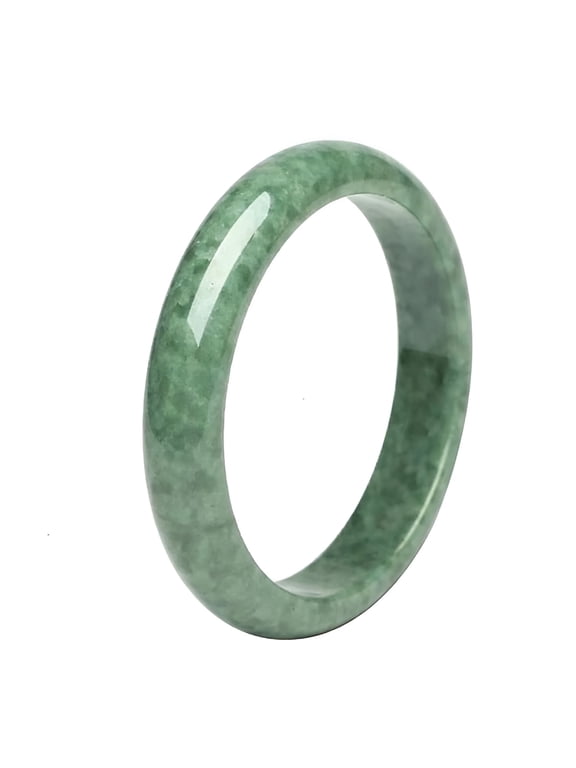 Elegant Women Chinese Beautiful Natural Green Jade Gems Bracelet Bangle