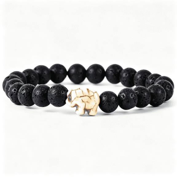 DESIGNICE Elephant Tracking Bracelet-Track a Real Elephant'S Journey-Supports Save the Elephants-Elastic-On Interactive Mobile App Map-Unisex Conservation Gift