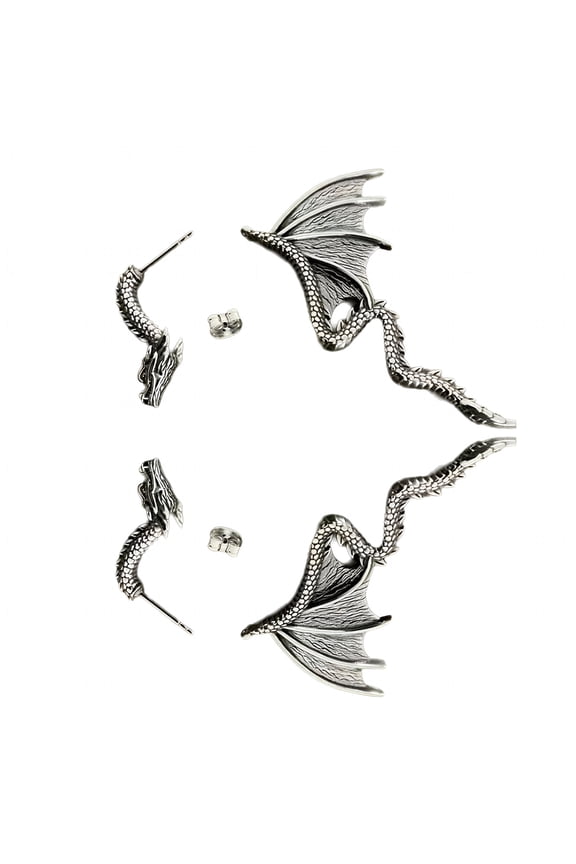 Eye Catching Dragon Earrings Ear Jewelry Removable Ear Studs Stylish Dark Dragon Earrings for Parties and Performances