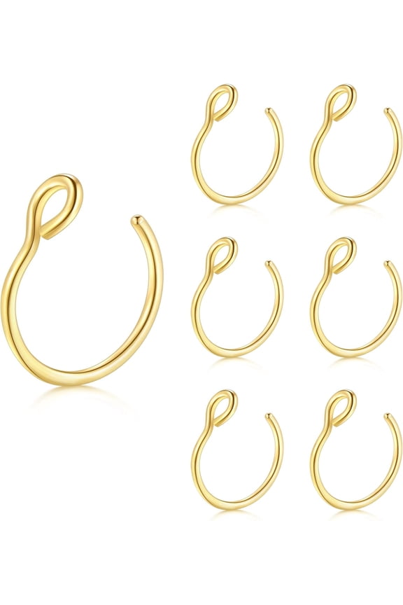 Fake Lip Piercing Fake Lip Ring Fake Nose Ring Fake Snake Bites Fake Nose Piercing Fauxlip Rings Fake Snake Bite Piercing Clip Lip Ring Ear Cuff Earrings