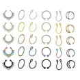 thumbnail image 1 of DESIGNICE Fake Septum Nose Hoop Rings, Stainless Steel, "Nose" Non Piercing, 30Pcs, 1 of 4