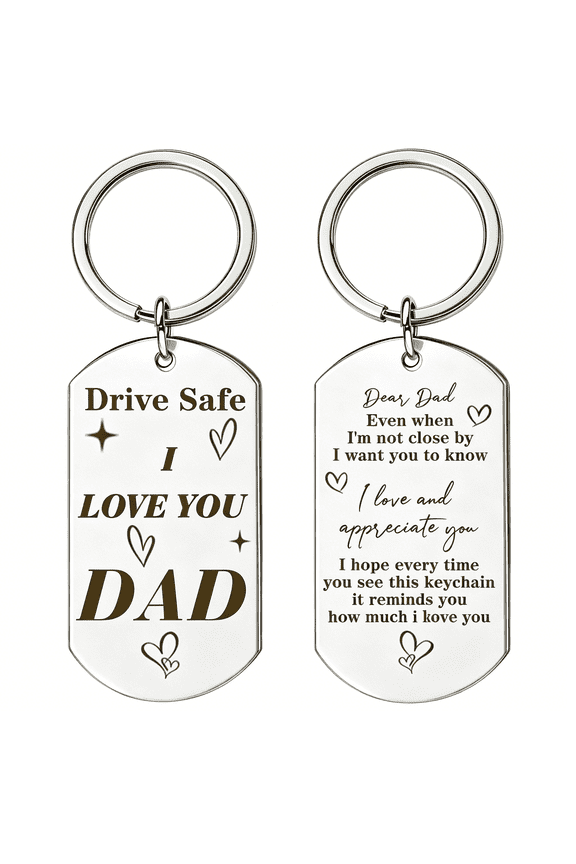 Fathers Day Gift for Dad from Daughter Son,Dad Papa Birthday Gifts Drive Safe Keychain for Him Fathers Day Gift for Husband from Wife Cool Men Gifts Ideas
