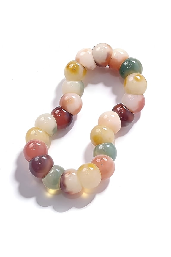 Fidget Bracelet Natural Bodhi Seeds Beaded Bracelets Zen Fidget Stretch Bracelets Alleviate Anxiety Stress Protection Healing Bodhi Jewelry Gifts for Women Men