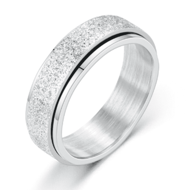 DESIGNICE Fidget Ring,Anxiety-Relieving Function Fidget Rings,Rotatable ...