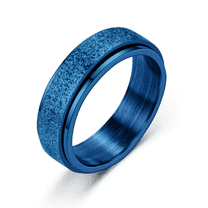 DESIGNICE Fidget Ring,Couple Ring Fidget Rings,Anxiety-Relieving Function Anxiety Ring,6