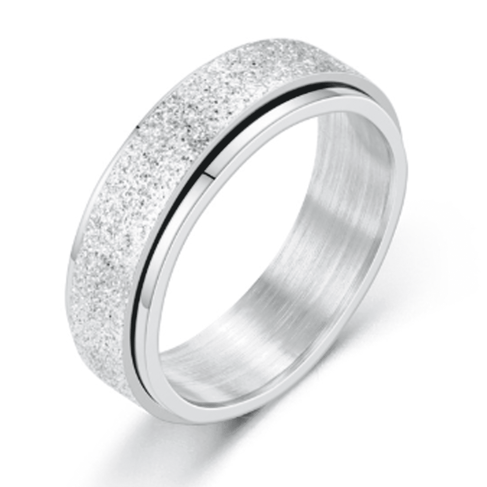 DESIGNICE Fidget Ring,Couple Ring Fidget Rings,Rotatable Design Anxiety ...