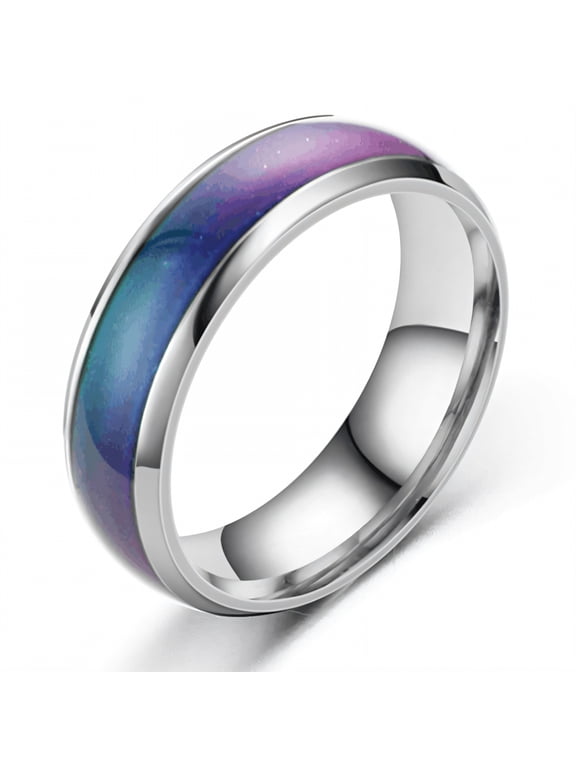 Fidget Ring,Firm Structure Mood Ring,Skin-Friendly Cute Rings,Silver Plated