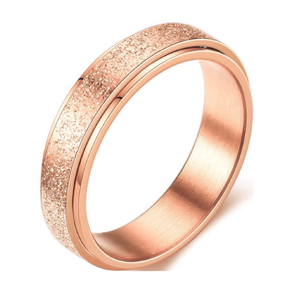 DESIGNICE Fidget Ring,Rotating Innovative Fidget Rings,Stress-Reducing Anxiety Ring,Sleek Tungsten Rings for Women