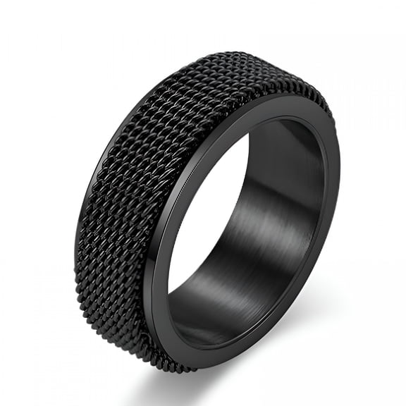 DESIGNICE Fidget Ring, Stainless Steel,Fidget Ring Men