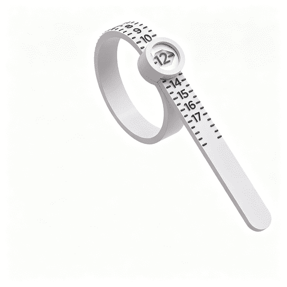 DESIGNICE Finger Size Gauge,Soft Measuring Tape with Magnifier,Soft Tape Measure Magnifier Ring Sizer,Sewing Body Measuring Tool