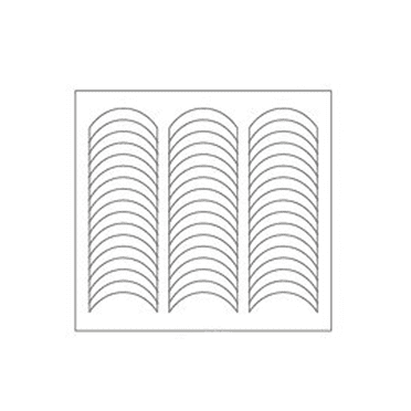 DESIGNICE French Tip Nail Stickers,Smile Line Cut Color Nail Stickers for Nail Art,Waterproof Nail Stencils for Nail Art,Style 1,