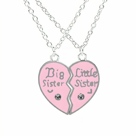 DESIGNICE Friendship Necklace,No Distortion Bff Necklace for 2,Meticulously Polished Cute Necklaces,Style1 Plated