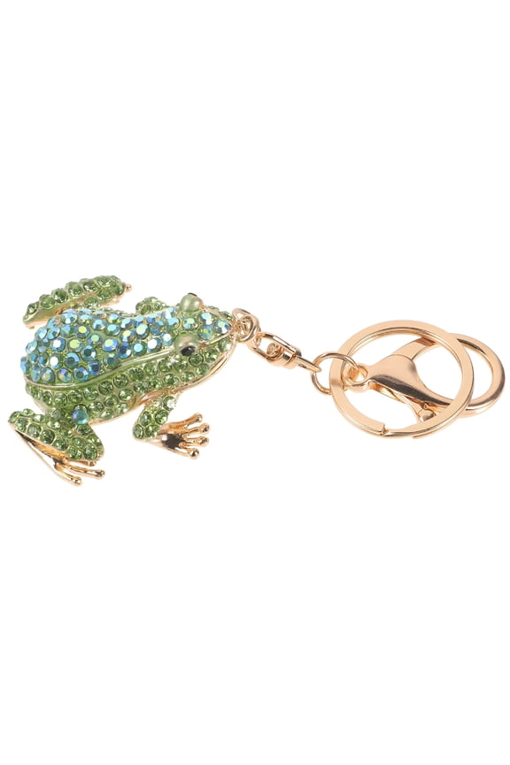 Frog Keychain Key Ring Key Chains Women Friend Gifts Sparkly Purse Pendants Backpack Charms