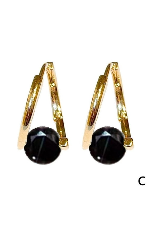 Germanium Earrings with Magnetic Design,Magnetic Earrings for Men,Clear Earrings