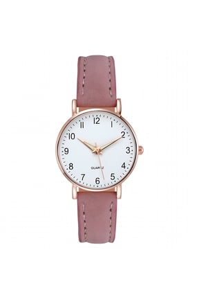 Glow In The Dark Gift Round Dial Office Work Quartz Watch For Women Comfortable