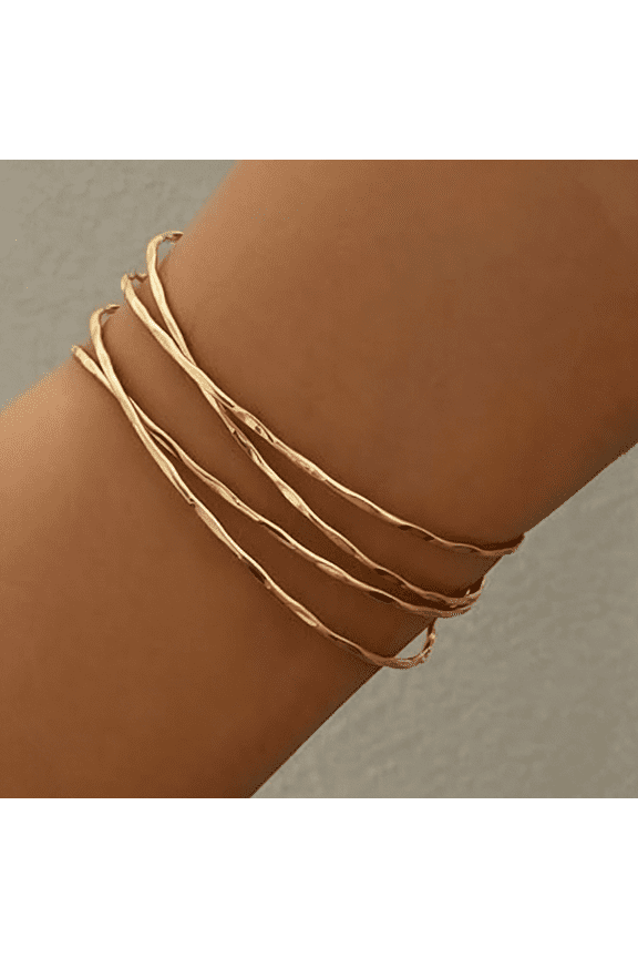 Gold Arm Cuff for Women Gold Arm Bracelet Upper Arm Upper Arm Cuff Gold Cuff Bracelets Minimalist Dainty Layered Arm Band Cuff Bangle Bracelet Jewelry