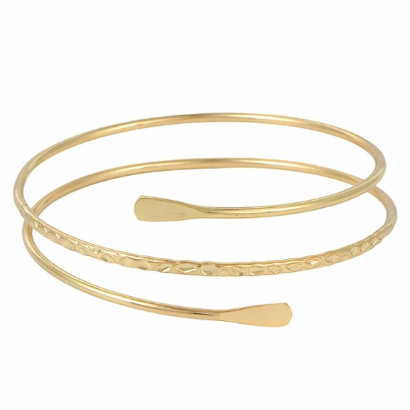 DESIGNICE Gold Bangles for Women Secure Fit Bangle Bracelets Adjustable Opening Gold Arm Cuff for Women Gift for Girlfriend Style1