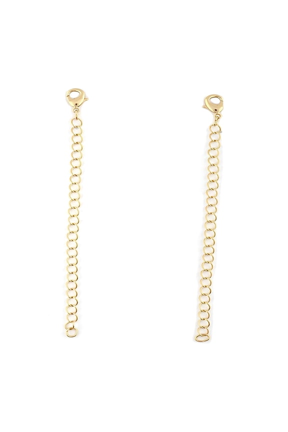 Gold Chain 3 Inch Extender for Necklace or Bracelet (2 Pcs)