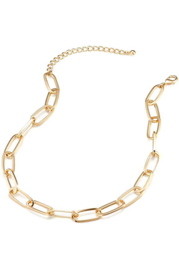 Gold Chain Necklace for Women Ladies Dainty and Chunky Chain Link Jewelry