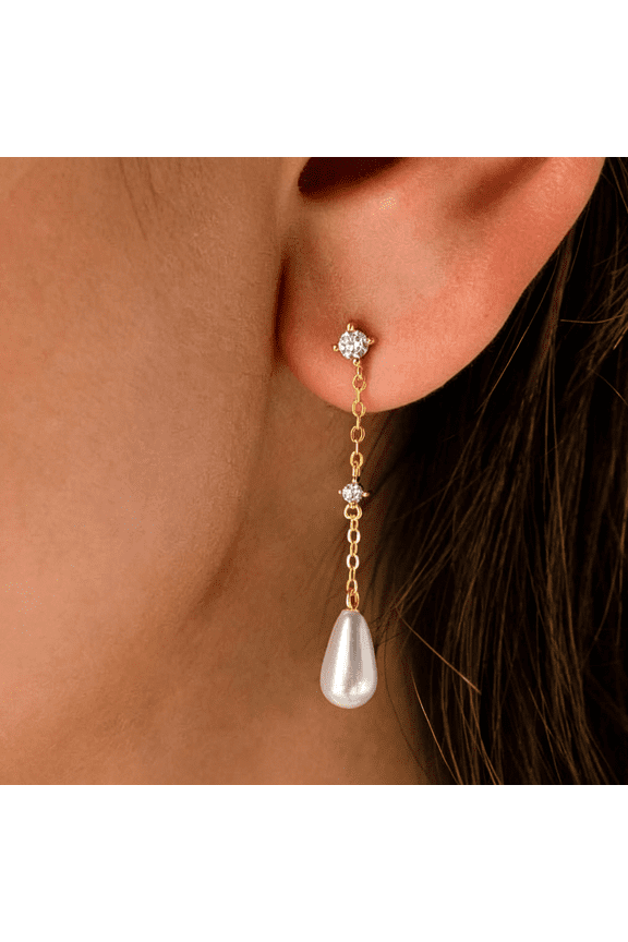 Gold Earrings Trendy,Simple Dainty 14K Gold Plated Paperclip Square Chain Link Dangle Hoops Earrings Pin Stud Huggie Earrings Lightweight Hypoallergenic Minimalist Aesthetic Gold Jewelry