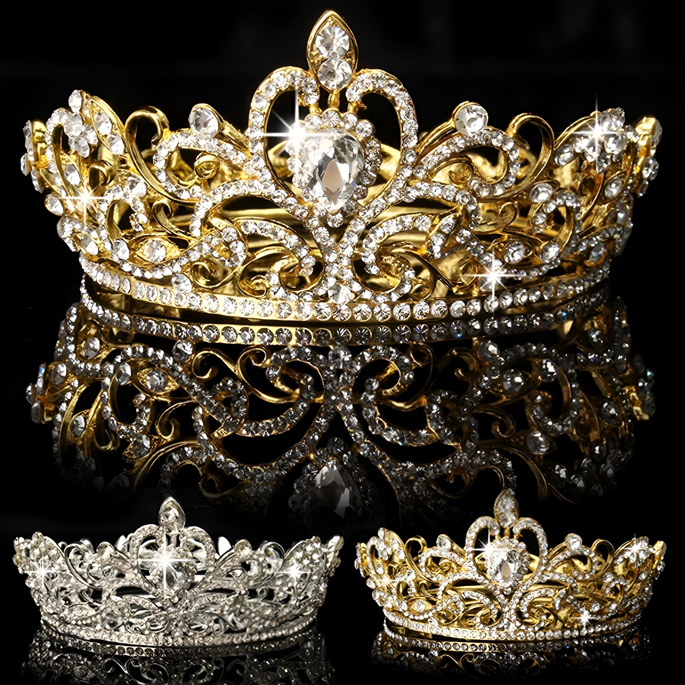 Shop Gold Princess Crowns and Accessories for Parties and Events