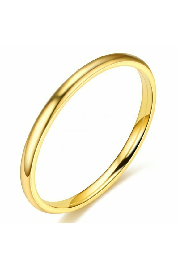 Gold Rings for Women,Gentle Touch Dainty Rings for Women,Balanced Structure Tarnish Free Gold Rings,Gold2 Plated