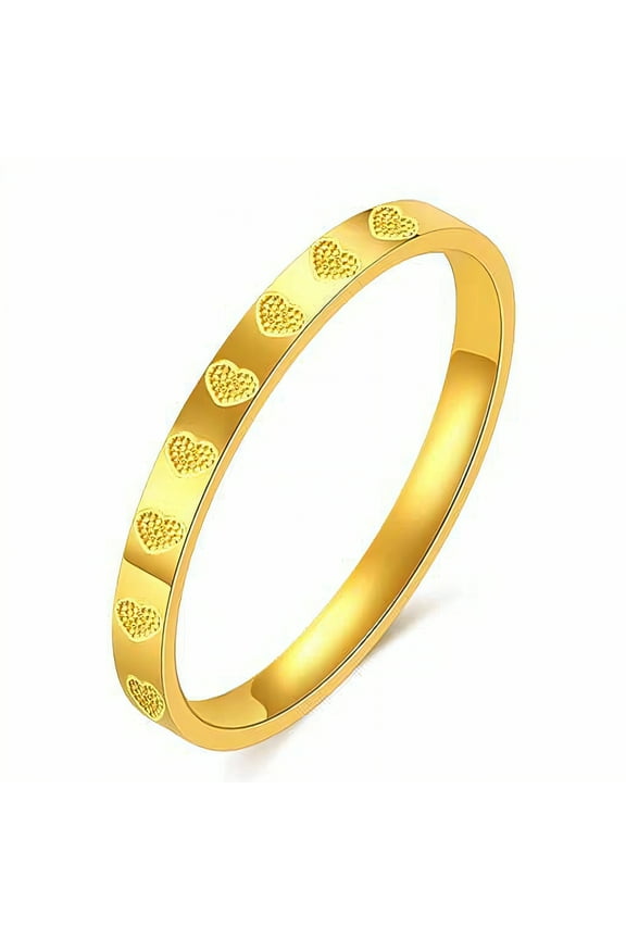 Gold Rings for Women,Rigid Structure Fashion Rings for Women,Skin-Adaptable Tarnish Free Gold Rings,Gold2 Plated
