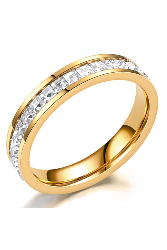 Gold Rings for Women,Rigid Structure Fashion Rings for Women,Skin Comfort Tarnish Free Gold Rings,Gold Plated