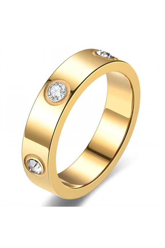 Gold Rings for Women,Secure Structure Tarnish Free Gold Rings,Soft Touch Dainty Rings for Women,Gold2 Plated