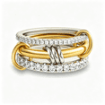 Multifunction Key Rings DESIGNICE Gold Stackable Rings for Women Non Tarnish,18K Gold Plated ...