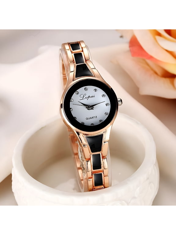 2026 New Gold Watches for Women Luxury Ladies Quartz Wrist Watches Stainless Steel Bracelet,Vintage Fashion Womens Gold Watch,Bracelet Adjustment Tool Included,Water Resistant
