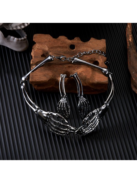 Goth Accessories,Bold Gothic Touch Goth Earrings,Dark Devil Spirit Goth Jewelry,Black