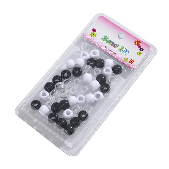 DESIGNICE Hair Beads for Kids Girls,Colorful African Braid Hair Beads Pony Beads,Perfect for Kids' Braiding Accessories Hair Beads,Style6