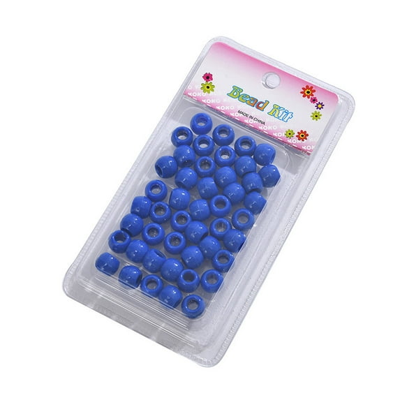 TUWAFE Hair Beads for Kids, Colorful African Braid & Pony Beads, Braiding Accessories Style 8