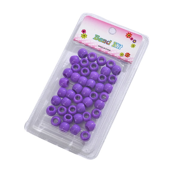 DESIGNICE Hair Beads for Kids Girls,Colorful African Braid Hair Beads Pony Beads,Perfect for Kids' Braiding Accessories Hair Beads,Style9