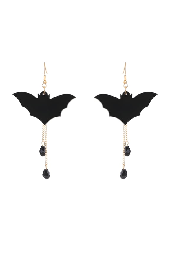 Halloween Earrings,Bat Pendant Goth Earrings,Acrylic Moderate Hardness Halloween Earrings for Women,Style4