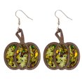 thumbnail image 1 of DESIGNICE Halloween Earrings,Green Pumpkin Fun Earrings for Women,Wooden Wearing Comfortable Statement Earrings,Green, 1 of 7