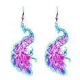 thumbnail image 1 of DESIGNICE Halloween Earrings,Peacock Statement Earrings for Women,Oxidation-Resistant Copper Halloween Earrings for Women,Style7, 1 of 7