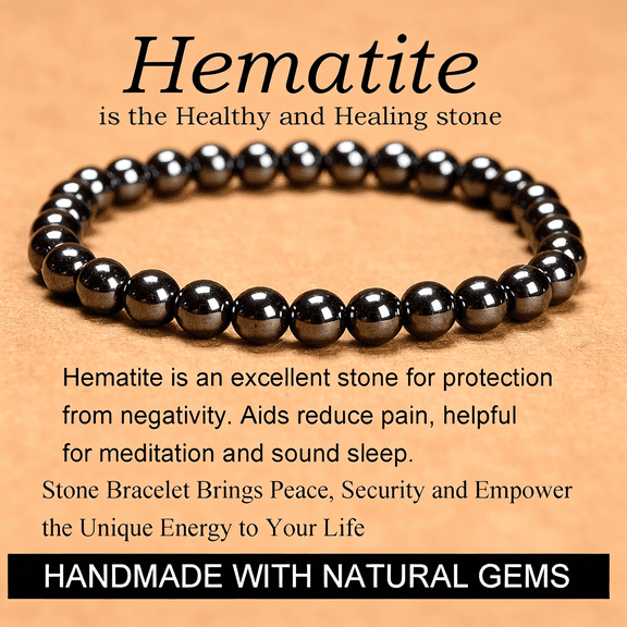 DESIGNICE Handmade Yoga Stretch Elastic Bracelet Natural Stone Crystal Healing Power Energy Gifts for Unisex Adult 4Mm 6Mm 8Mm 10Mm Crystal Bracelet Healing Bracelets for Men