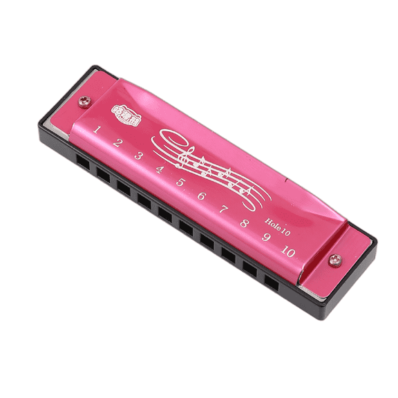 DESIGNICE Harmonica,Non-Toxic Harmonica for Kids,Safe and Fun Kids Instruments,Rose Red