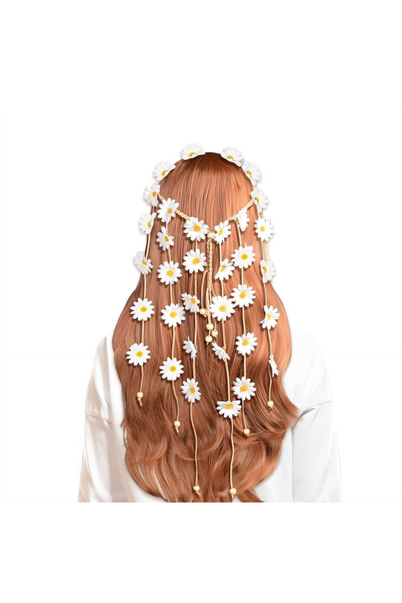 Headbands Elegant&Flowing Bohemian Headband,Tassel Decoration Lightweight&Comfortable Flower Sunflower Hair Hoops,Style2,Multicolor