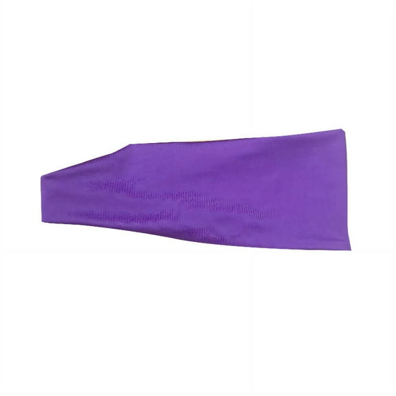 DESIGNICE Headbands High Elastic Sweat Band,Breathable Fabric Sweat Absorbing Head Wraps for Men,Purple