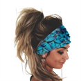 thumbnail image 1 of DESIGNICE Headbands Soft Cotton Material Thick Headbands for Women,Fashionable&Vibrant Bohemian Style Head Wraps for Women,Style3,Multicolor, 1 of 4